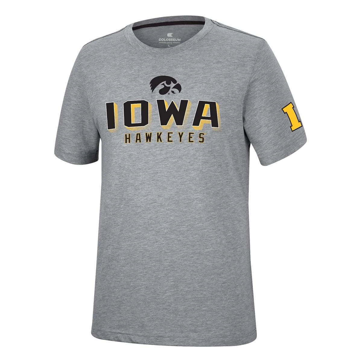 Colosseum Iowa Hawkeyes Nice T-Shirt Heather Grey 2 Colosseum Iowa Hawkeyes Nice T-Shirt Heather Grey - Image 2