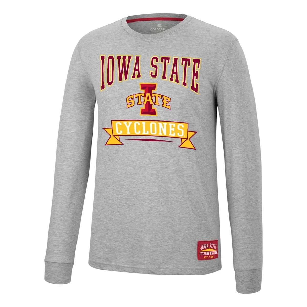 Colosseum Iowa State Cyclones Hay All Long Sleeve Shirt Heather Grey 1 Colosseum Iowa State Cyclones Hay All Long Sleeve Shirt Heather Grey