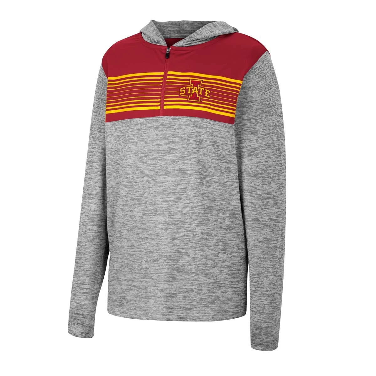 Colosseum Kids' Iowa State Cyclones Fidelity Hoodie Heather Grey 2 Colosseum Kids' Iowa State Cyclones Fidelity Hoodie Heather Grey - Image 2