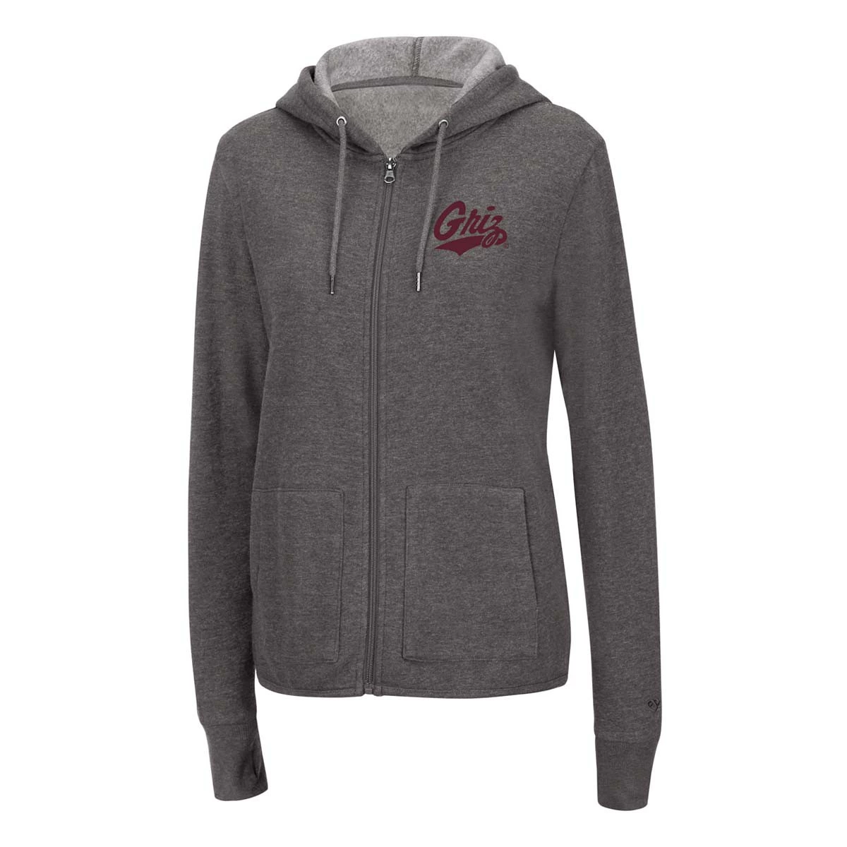 Colosseum Women's Montana Grizzlies Serenity Hoodie Grey 2 Colosseum Women's Montana Grizzlies Serenity Hoodie Grey - Image 2
