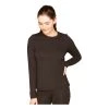 Women's Colosseum Level 1.0 Featherweight Long Sleeve Crew Black