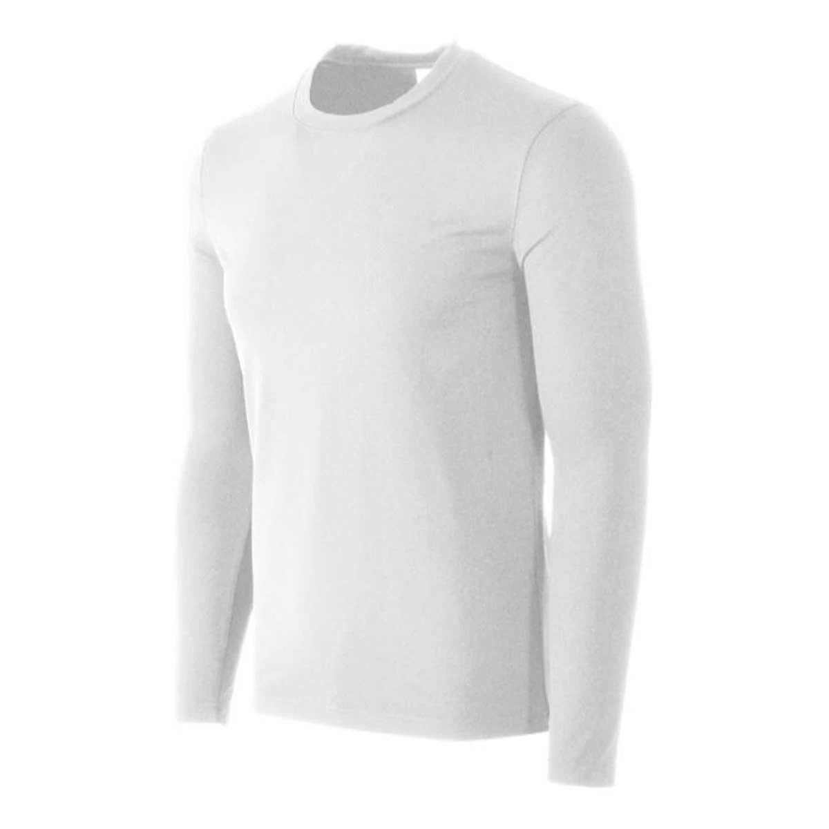 Men's Colosseum Afton Cold Gear Long Sleeve Shirt White 3 Men's Colosseum Afton Cold Gear Long Sleeve Shirt White - Image 3