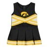 Colosseum Infant Girls' Iowa Hawkeyes Carousel Cheer Set Black