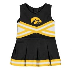 Colosseum Infant Girls' Iowa Hawkeyes Carousel Cheer Set Black