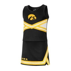 Colosseum Girls' Iowa Hawkeyes Carousel Cheer Set Black