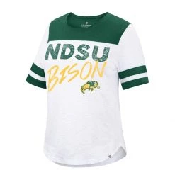 Colosseum Women's North Dakota State Bison Bridesmaids T-Shirt White