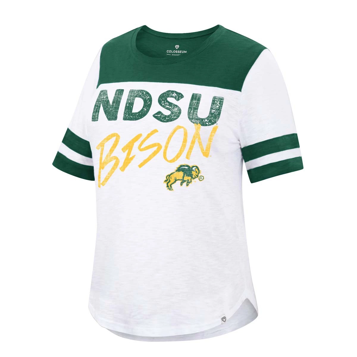 Colosseum Women's North Dakota State Bison Bridesmaids T-Shirt White 2 Colosseum Women's North Dakota State Bison Bridesmaids T-Shirt White - Image 2