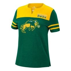 Colosseum Women's North Dakota State Bison Dinner Party T-Shirt Forest