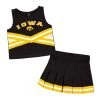 Colosseum Toddler Girls' Iowa Hawkeyes Carousel Cheer Set Black