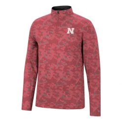 Colosseum Nebraska Cornhuskers Tivo 1/4 Zip Top Red -Colosseum Sales Shop unnamed file 503