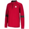 Colosseum Kids' Nebraska Cornhuskers Slugworth 1/4 Zip Red