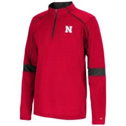 Colosseum Kids' Nebraska Cornhuskers Slugworth 1/4 Zip Red -Colosseum Sales Shop unnamed file 536