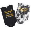 Colosseum Infant Girls' Iowa Hawkeyes Two Bits 2-Pack Onesie Black