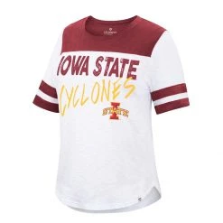 Colosseum Women's Iowa State Cyclones Bridesmaids T-Shirt White