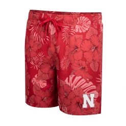 Colosseum Sales Shop 53 Colosseum Nebraska Cornhuskers Dude Camp Shorts Red