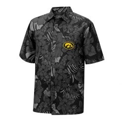 Colosseum Iowa Hawkeyes Dude Camp Shirt Black