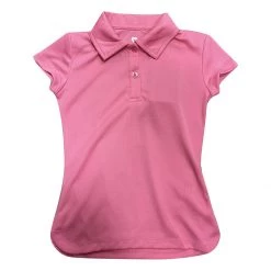 Girls' Colosseum Mesh Golf Polo Black