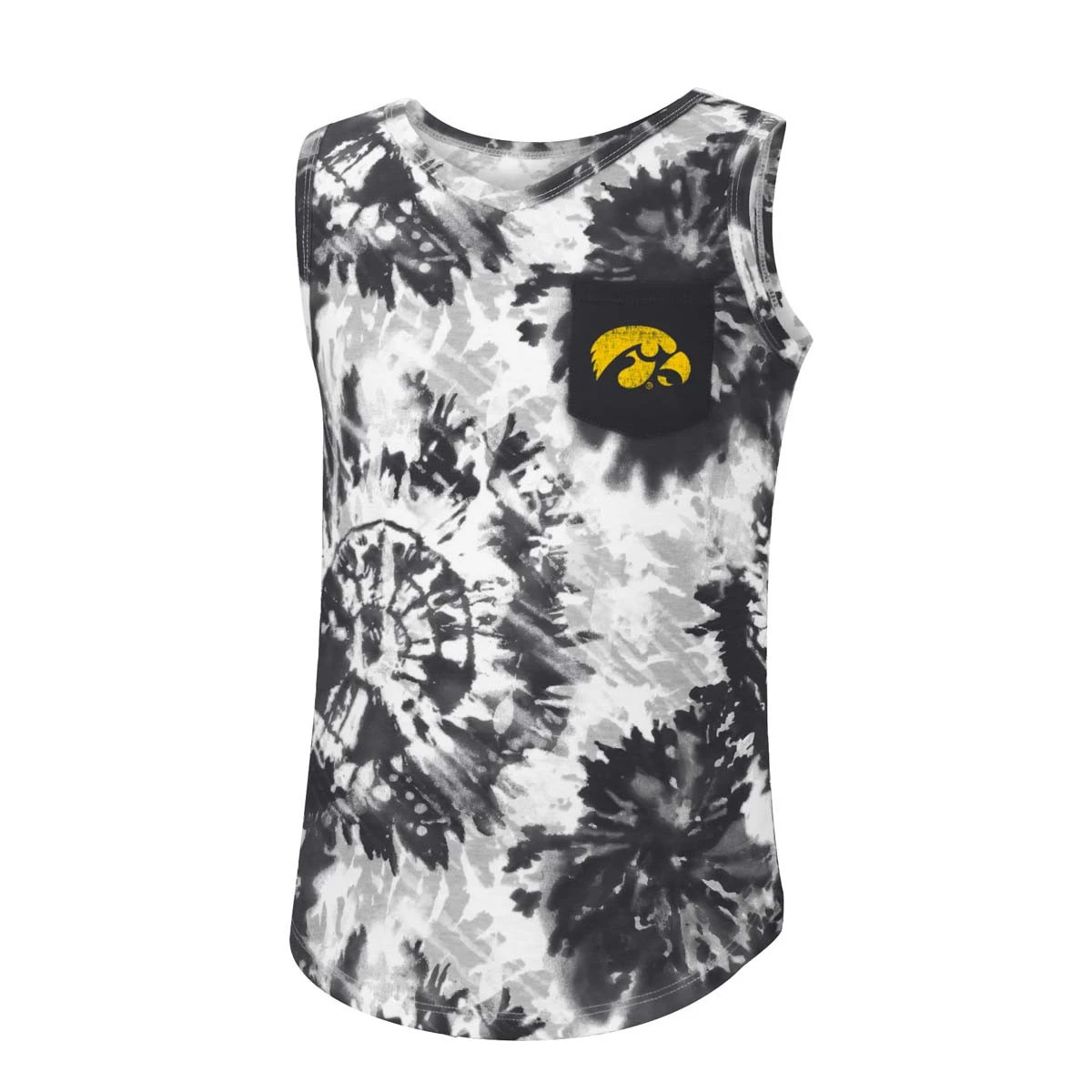Colosseum Girls' Iowa Hawkeyes Reappearing Tank Black 2 Colosseum Girls' Iowa Hawkeyes Reappearing Tank Black - Image 2