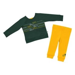 Colosseum Infant Girls' North Dakota State Bison Crystal Ball Shirt And Pants Set Green/yellow -Colosseum Sales Shop unnamed file 721