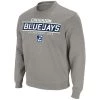 Colosseum Creighton Bluejays Now 22 Crewneck Sweatshirt Grey Heather