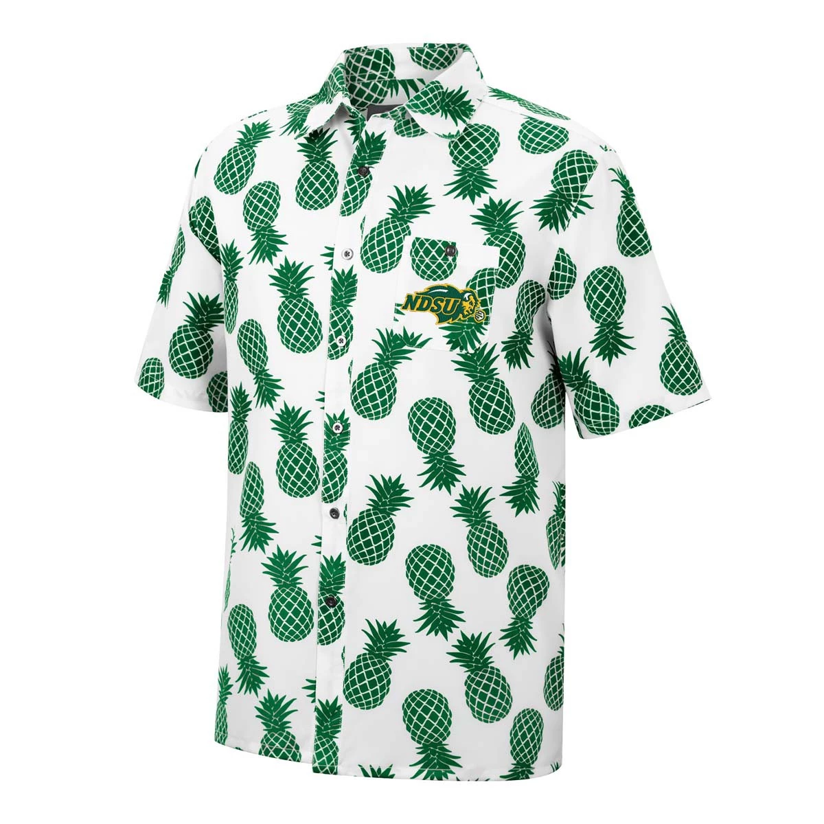 Colosseum North Dakota State Bison Pineapple Shirt White 1 Colosseum North Dakota State Bison Pineapple Shirt White