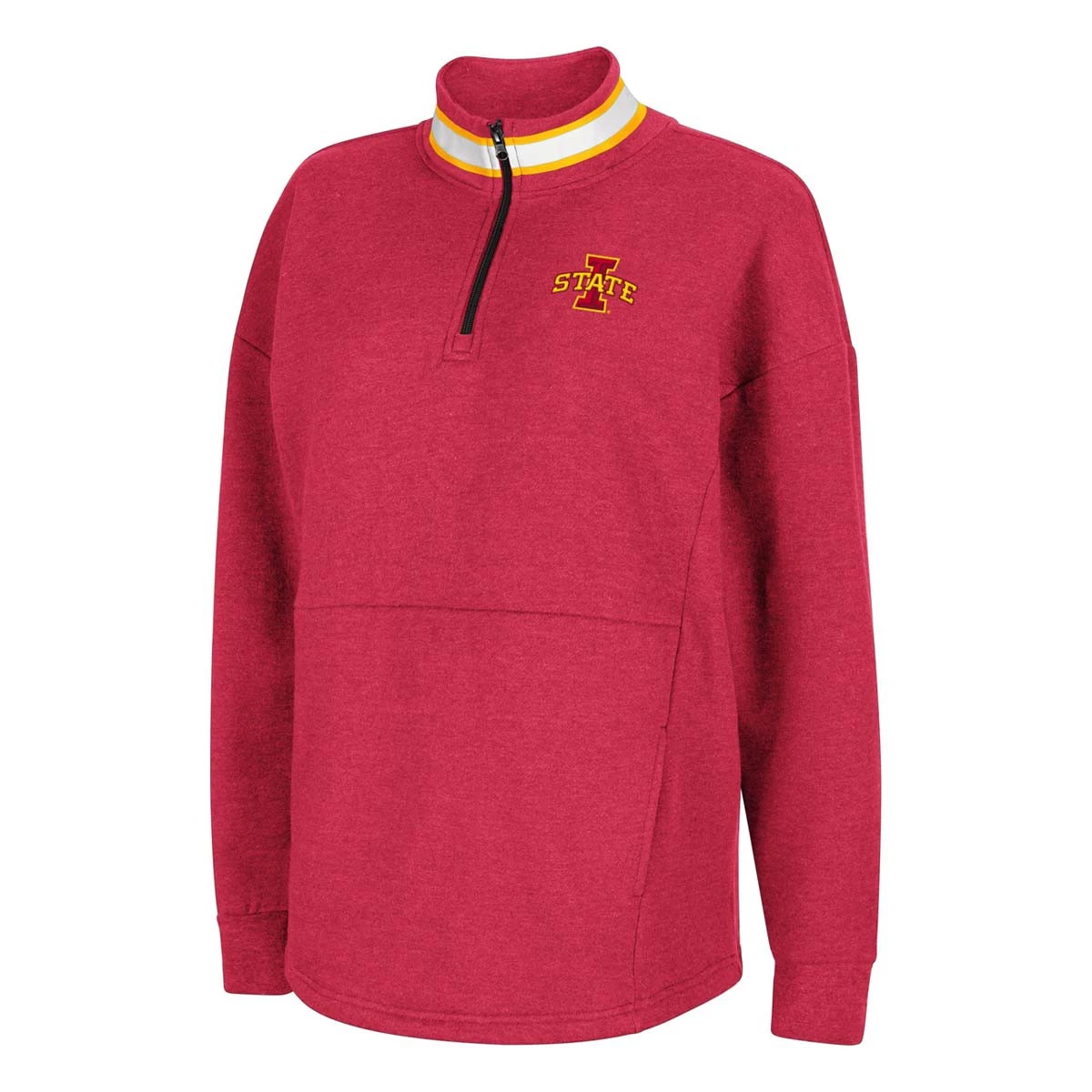 Colosseum Women's Iowa State Cyclones Alice 1/4 Zip Top Cardinal 3 Colosseum Women's Iowa State Cyclones Alice 1/4 Zip Top Cardinal - Image 3