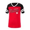 Colosseum Girls' Nebraska Cornhuskers Practically T-Shirt Red