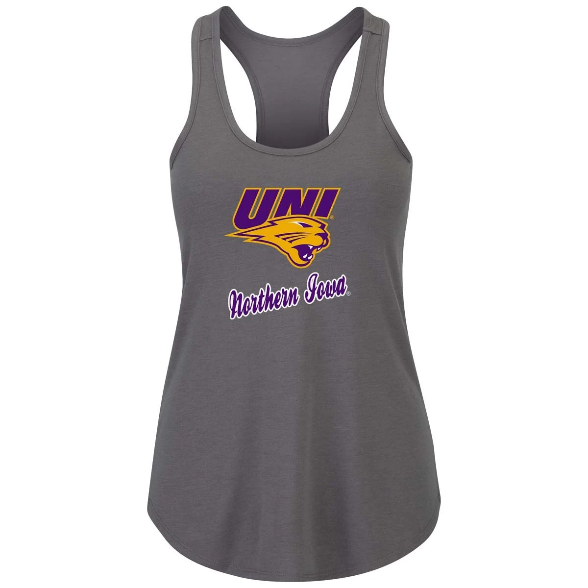 Colosseum Women's Northern Iowa Panthers Mila Tank Smoke Pearl 1 Colosseum Women's Northern Iowa Panthers Mila Tank Smoke Pearl