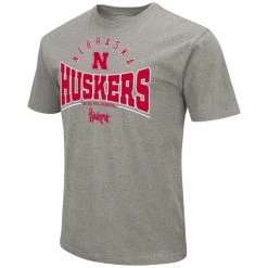 Colosseum Nebraska Cornhuskers Playbook 2 T-Shirt Heather Grey