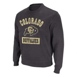 Colosseum Colorado Buffaloes Now 21 Crewneck Sweatshirt Black