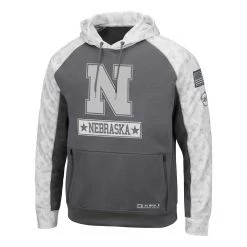 Colosseum Nebraska Cornhuskers Brass Hoodie White