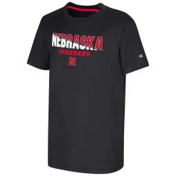 Colosseum Kids' Nebraska Cornhuskers R.K. T-Shirt Black