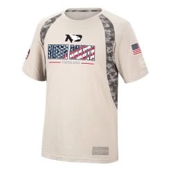 Colosseum North Dakota Fighting Hawks Operation Hat Trick Adversary T-Shirt Tan