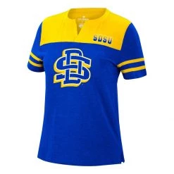 Colosseum Women's South Dakota State Jackrabbits Dinner Party T-Shirt Royal -Colosseum Sales Shop unnamed file 969