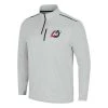 Colosseum Minnesota State Dragons Great Scott 1/4 Zip Top Light Grey