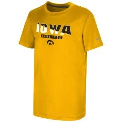 Colosseum Kids' Iowa Hawkeyes R.K. T-Shirt Gold